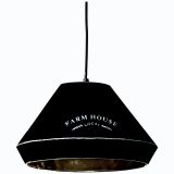 VISEČA SVETILKA GRAIN MAX.1X40W, ČRNA