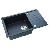 GRANITAL POMIVALNO KORITO ALVEUS INTERMEZZO 130 CARBON G91 780X480 MM