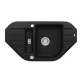 GRANITAL POMIVALNO KORITO ALVEUS NIAGARA 60, G91 CARBON 900X500 MM