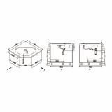 GRANITAL POMIVALNO KORITO ALVEUS NIAGARA 60, G91 CARBON 900X500 MM