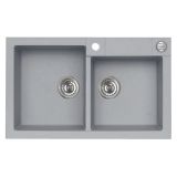 GRANITAL POMIVALNO KORITO ALVEUS ROCK 90, CONCRETE-G81 595X475 MM