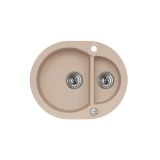 GRANITAL POMIVALNO KORITO ALVEUS ROLL 80, BEIGE-G55 595X475 MM