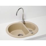 GRANITAL POMIVALNO KORITO ALVEUS ROLL 80, BEIGE-G55 595X475 MM