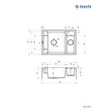 GRANITAL POMIVALNO KORITO DEANTE MAGNETIC ZRM N503