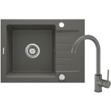 GRANITAL POMIVALNO KORITO DEANTE ZORBA ZQZA T11A SET Z ARMATURO