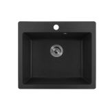 GRANITAL POMIVALNO KORITO INTER CERAMIC ICGS 8304 ČRNO