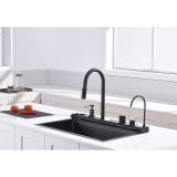 GRANITAL POMIVALNO KORITO INTER CERAMIC SMART IN PIPA ČRNA