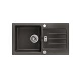 GRANITAL POMIVALNO KORITO MINES-IB MIB 25009 ČRNA 780X435 MM + SIFON