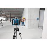 ROTACIJSKI LASER BOSCH GRL 300 HV PROFESSIONAL S SPREJEMNIKOM LR1, STOJALOM BT 300 HD IN MERILNO PALICO GR 240