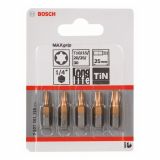 GRT VIJAČNIH NASTAVKOV BOSCH TX10-TX30 5 DEL MAX GRIP MAX GRIP 25 MM