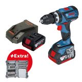 AKUMUL. UDARNI VRTALNIK BOSCH GSB 18V-60 C + KOMPLET IMPACT CONTROL