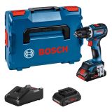 AKUMULATORSKI VRTALNIK BOSCH PROFESSIONAL GSR 18V-90 C 2X 18V 4AH; KOVČEK