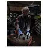 GUMENE ROKAVICE 380 ŠT. M/7 NITRIL MODRE