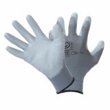 ZAŠČITNE ROKAVICE IDEAL-T NAJLON PU SIVE ŠT.11 ZAV = 12 PAROV