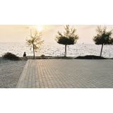 BETONSKI TLAKOVEC SEMMELROCK H, TLAKOVEC POSNET ROB 20/16.5/8 CM. SIVA