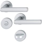 ALU KLJUKA ZA VRATA HOPPE HAMBURG Z ROZETO WC F1