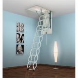 KOVINSKE PODSTREŠNE STOPNICE LOŽ METALPRES HARMOLUX 70X110/270 CM BELE