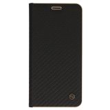HAVANA PREMIUM PREKLOPNA TORBICA SAMSUNG GALAXY A56 - CARBON ČRNA Z ZLATIM ROBOM