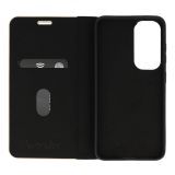 HAVANA PREMIUM PREKLOPNA TORBICA SAMSUNG GALAXY S25 5G - CARBON ČRNA Z ZLATIM ROBOM
