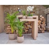 KERAMIČNI NOTRANJI LONEC HEMERA 25 CM TAUPE