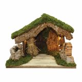 DODATEK ZA JASLICE EUROMARCHI HIŠA 32X18X24 CM PRAZNA Z LUČKAMI