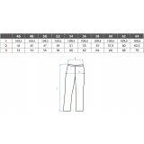 HLAČE CXS SOLIS FLEX DO PASU 48 RDEČE/ČRNA