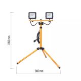 LED ZUNANJI REFLEKTOR EMOS HOBBY SLIM 2X20W NW S STOJALOM