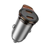 HOCO AVTOPOLNILEC NZ16B QC PD 45W 3A Z 2X TYPE C ZA SAMSUNG, APPLE - SIV