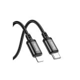 HOCO PODATKOVNI KABEL X89 TYPE C - LIGHTNING 27W 2M - ČRN