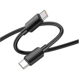 HOCO PODATKOVNI POLNILNI KABEL X96 TYPE C NA TYPE C 1,M 100W 5A - ČRN