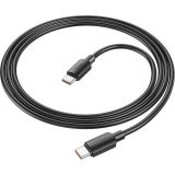 HOCO PODATKOVNI POLNILNI KABEL X96 TYPE C NA TYPE C 1,M 100W 5A - ČRN
