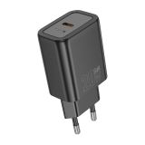 HOCO POLNILEC ADAPTER N60 GAN PD 20W TYPE C ZA SAMSUNG, IPHONE - ČRN