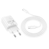 HOCO POLNILEC N63 GAN PD 30W USB-A, TYPE C S KABLOM TYPE C NA TYPE C ZA SAMSUNG - BEL