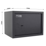 POHIŠTVENI TREZOR ROTTNER HOMESTAR3 ODPIRANJE NA KLJUČ