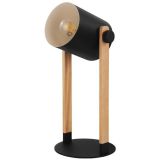 NAMIZNA SVETILKA EGLO HORNWOOD 1XE27 LES / ČRNA