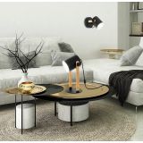 NAMIZNA SVETILKA EGLO HORNWOOD 1XE27 LES / ČRNA