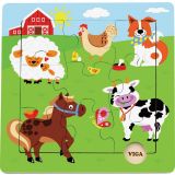 DRUŽABNE IN MISELNE IGRE VIGA SESTAVLJANKA ŽIVALI S KMETIJE