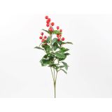 UMETNO CVETJE ILEX VELICA X 3 Z JAGODAMI