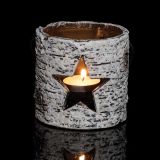 DEKORACIJA GLOSSTYLE IMITACIJA BREZE 10 CM ZA ČAJNO SVEČKO