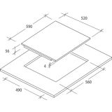 INDUKCIJSKA PLOŠČA CANDY CIES 644 DC