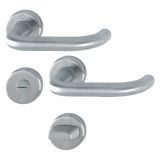 INOX KLJUKA ZA VRATA HOPPE BADEN Z ROZETO WC F69