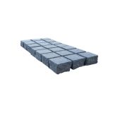 KAMNITA KOCKA GRANITNA KOCKA 10X10X6 REZNA ŽGANA TEMNO SIVA