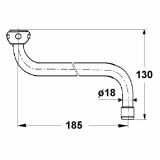 IZLIVNA CEV ZA ARMATURO UNITAS FI 18/185 MM "S"