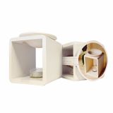 SVEČNIK MULLER IZPARILNIK LES,KERAMIKA, STEKLO 11X11X11.5 CM SORT