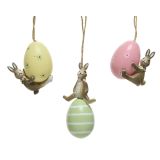 VELIKONOČNI PROGRAM JAJČEK Z ZAJČKOM OBESEK SORT