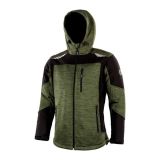 JAKNA ALBATROS ALDRIN L OLIVNO / ČRNA PLETENINA / SOFTSHELL