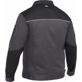 DELOVNA JAKNA BISLEY OLIVER SIVO / ČRNA ŠT. 4XL