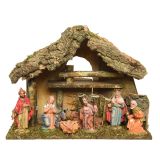 JASLICE DECORIS HIŠA S 8 FIGURAMI 18 CM 38X18X29 CM