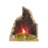 JASLICE EUROMARCHI DODATEK OGNJIŠČE 8X8X9 CM NA BATERIJE LED SIJALKA