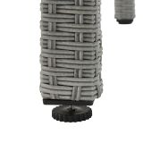 JEDILNA MIZA DAVOS FIX PROTJE-ALU-STEKLO SIVA 90X180X74